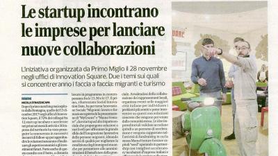 Sul Corriere Romagna l'iniziativa organizzata da Primo Miglio il 28 novembre negli uffici di Innovation Square. Due i temi sui quali si concentreranno i faccia a faccia: migranti e turismo.